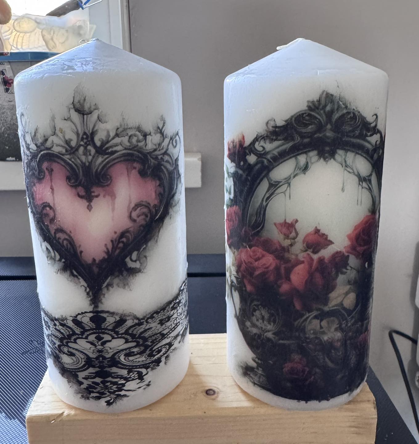 Decoupage Candle