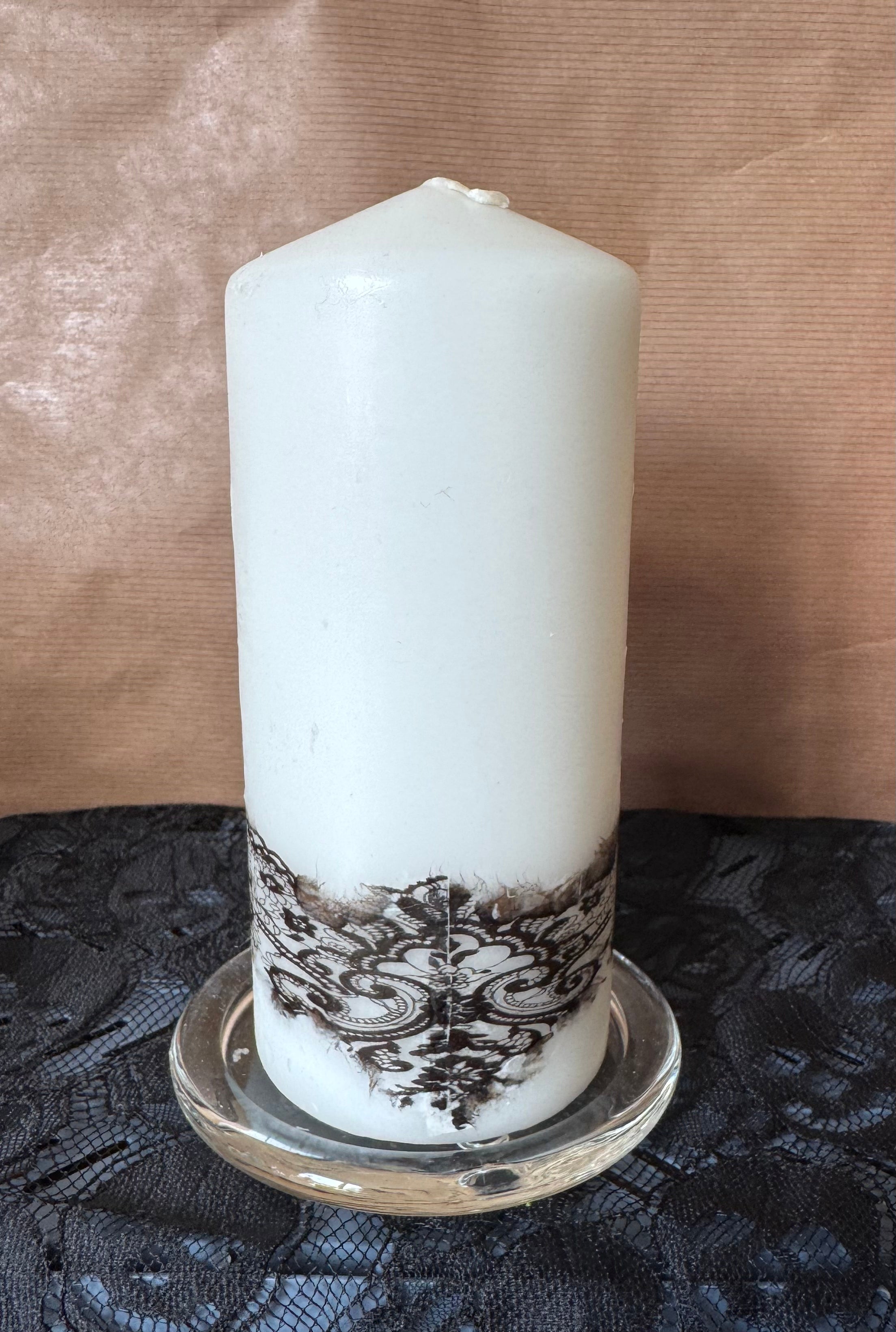 Decoupage Candle