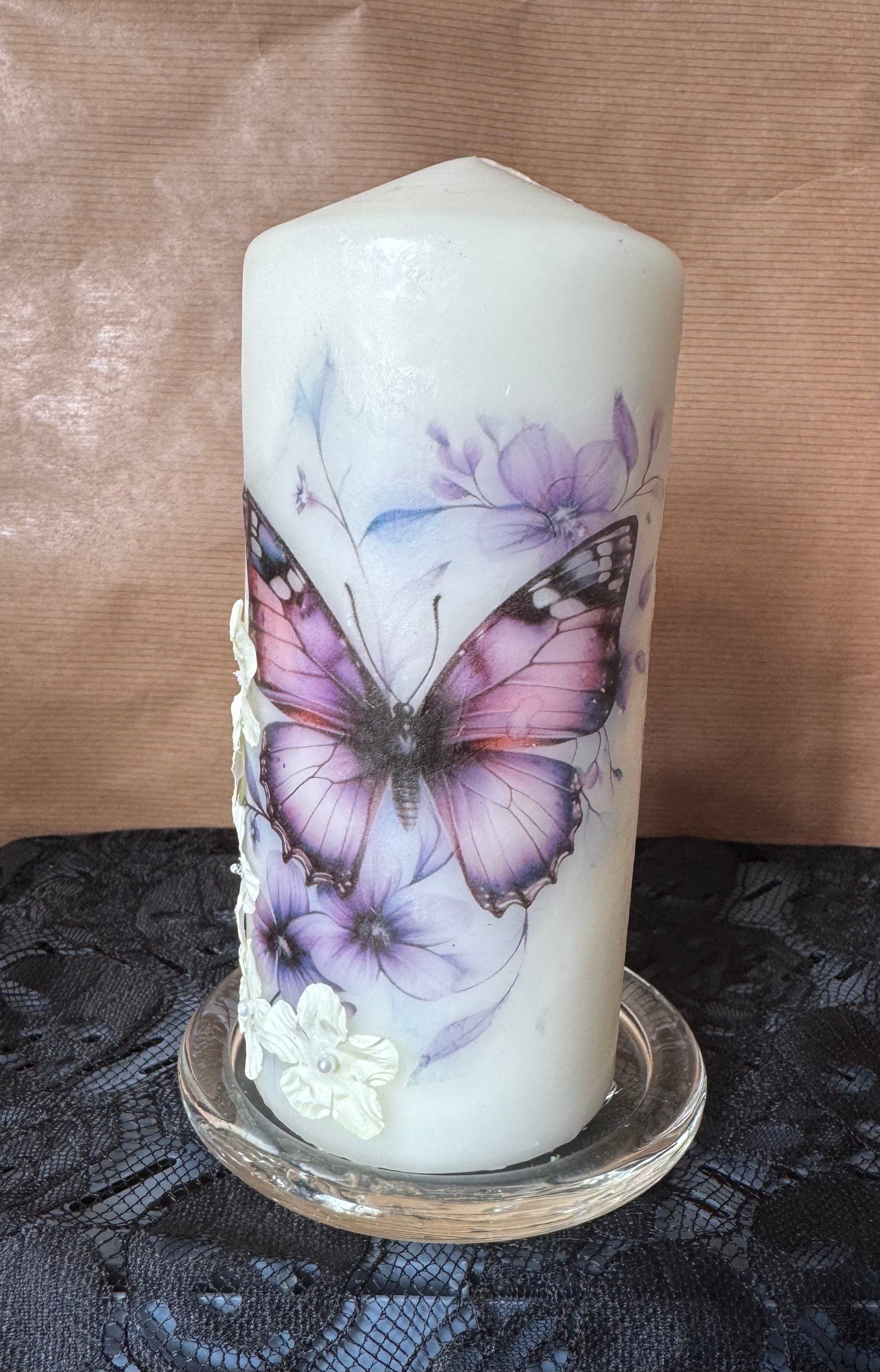 Decoupage Candle